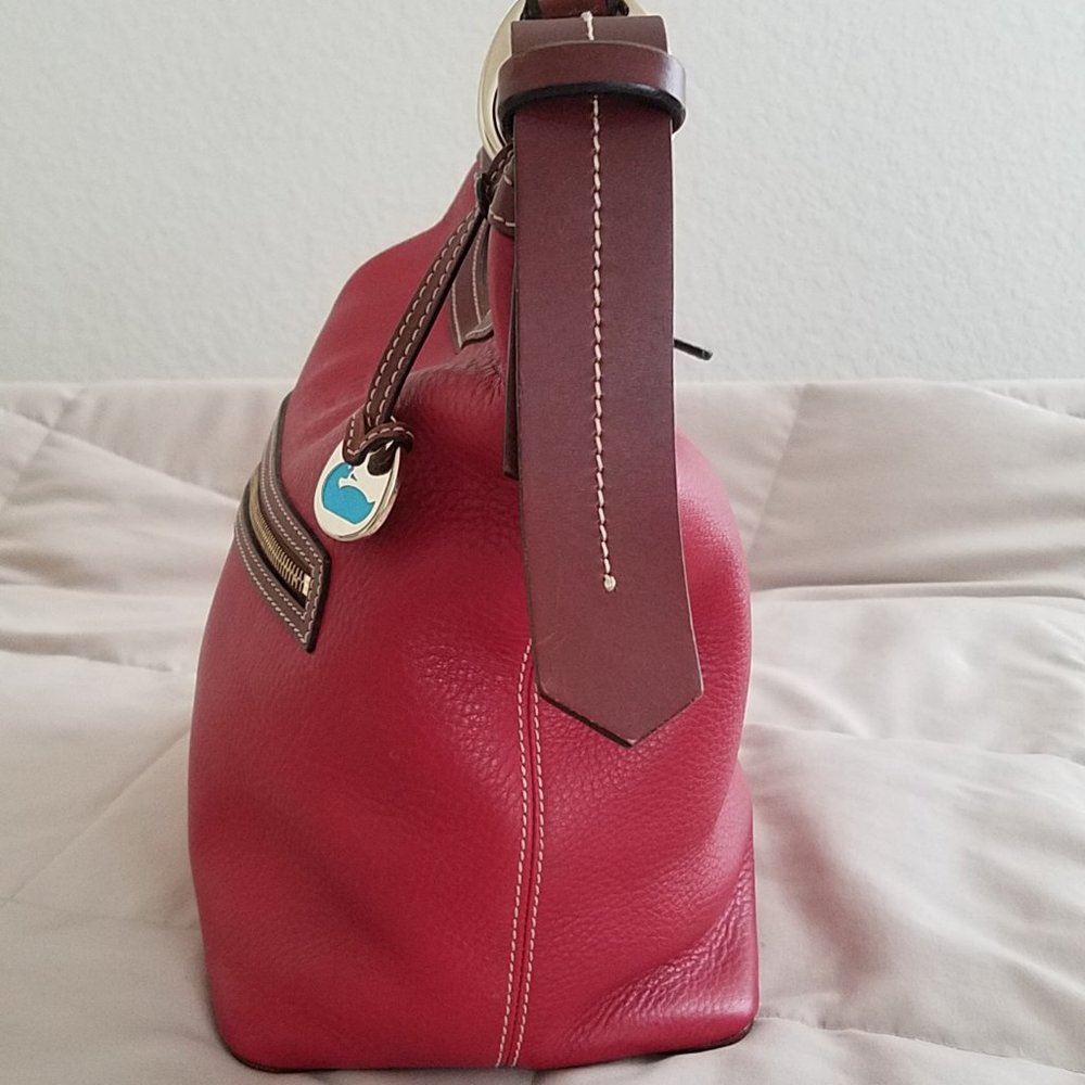 SOLD. Dooney & Bourke Red pebbled leather handbag